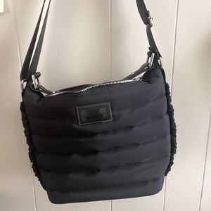 Steve Madden Black puffy bucket bag